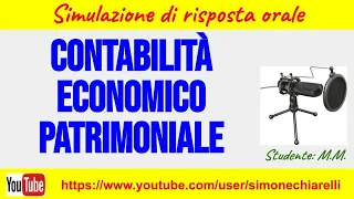 Auto-orale: Contabilità economico-patrimoniale (21/3/2022)