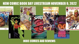 New Comic Book Day Livestream November 9, 2022 - Indie Comics and Reviews