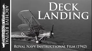 Deck Landing | Royal Navy Flight Deck Operations (1942)