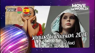 JUNIOR EUROVISION 2020 | My Top 9 (so far) [NEW 🇧🇾 & 🇪🇸 (full song)] | TheHugo ESC