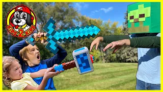 Kids Pretend - PLAY COMPILATION (MINECRAFT in Real Life, Ghostbusters, Dinosaurs & MORE!)