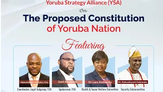 Yoruba Nation Proposed Constitution (YSA) This is Heritage TV. 23rd January 2022