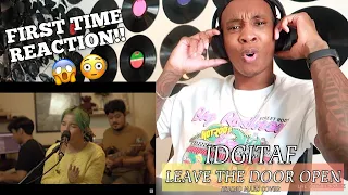 First Time Hearing Idgitaf - Leave The Door Open (Bruno Mars Cover) Live Session REACTION | AMAZING!