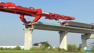 Full Pemasangan Box Girder 313 #Progres Kereta Cepat Jakarta Bandung 10 Mei 2022