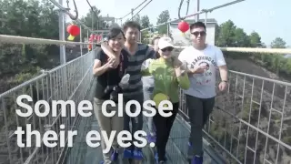 The world's longest glass-bottomed bridge