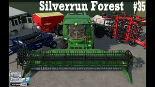 First Harvest So We Bought Lots Of New Equipment #35| Silverrun Forest | Farming Simulator 22 | FS22