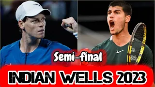 Carlos Alcaraz vs Jannik Sinner .. Match Highlights .. Semi-final .. Indian Wells 2023