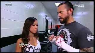 CM Punk & AJ Lee Backstage Segment - WWE Raw 5/21/12 -