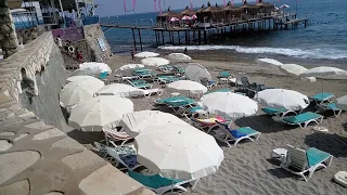 MIRABELL HOTEL 4* Alanya Turkey  beach территория отеля и пляж  Мирабель Аланья Турция 2018 август