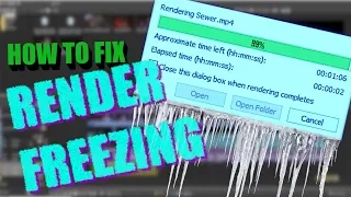 How to Fix Render Freezing in Sony Vegas ** 2019 FIX**