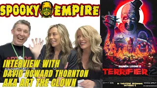 ART THE CLOWN (DAVID HOWARD THORNTON) from TERRIFIER franchise - interview at SPOOKY EMPIRE