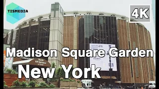 【4K】🇺🇸🗽Walking around Madison Square Garden in New York City🎧, New York, United States