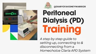 How to setup a dialysis machine (Automated Peritoneal Dialysis (APD) Step by Step