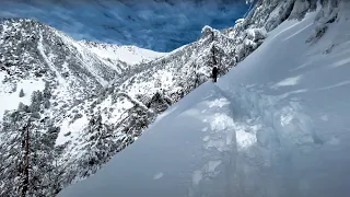 California Snow Hike after Big Storm, Mt Baldy Ski Hut Trail, SoCal