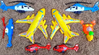 AYO! MENEMUKAN MAINAN PESAWAT TERBANG, HELIKOPTER POLISI, TURBOJET RANGER, JET FIGHTER, AIRBUS