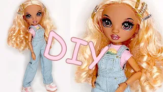 DIY Overalls For Rainbow High Dolls! Free Pattern!