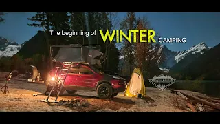 The beginning of WINTER camping | Jeep Cherokee KL