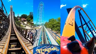 5 Awesome Roller Coasters at Six Flags Great Adventure! Front Seat POV!