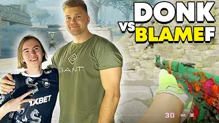 "THIS GYM GUY DESTROYS!!" - DONK PLAYS FACEIT VS BLAMEF | CS2