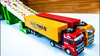 Marble Run Race, HABA Slope. Super Truck and Container truck # 25