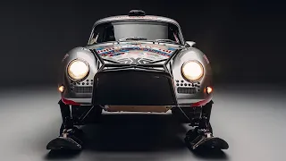 1956 Porsche 356A into a SNOWMOBILE for an endurance rally across a glacier in Antarctica!