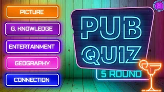 Pub Quiz Showdown: Test Your Knowledge! Pub Quiz 5 Rounds. No 68