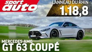 Mercedes-AMG GT 63 | Hot Lap Anneau du Rhin | sport auto