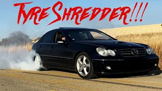 BRUTAL Mercedes C32 ?.. Gets Dialled In On Stand Alone ECU | Does MASSIVE Burnouts😂 DIY W203 BEAST!💪