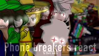 Phonebreakers react to their mods(songs) || Gacha. EP1