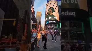 Sidhu Moosewala’s Videos Play at Time Square 🙏 #legend #sidhumoosewala #fans