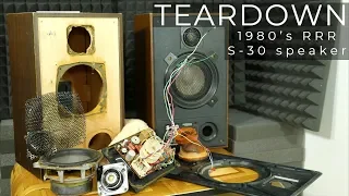 Look inside 1980's Radiotehnika S-30 speaker - What's Inside?