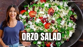 Easy 20 Minute Mediterranean Orzo Salad