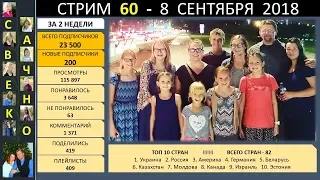 Семья Савченко. Стрим 60 (9 сентября 2018) Ответы на вопросы друзей и подписчиков.