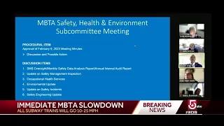 Immediate slow down of MBTA trains announced