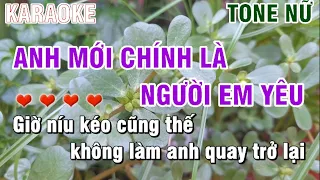 Karaoke Anh Mới Chính Là Người Em Yêu Remix - Tone Nữ - Nhạc Sống Mai Linh