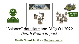 Dataslate FAQ Q1 2022 and Power Level impact for Death Guard -    Warhammer 40k 9th edition