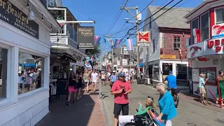LIVE Walk in Provincetown - Cape Cod. MA 8/6/2023 (Walking Tour of Commercial Street)