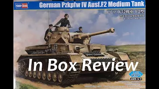 New Tool - Hobby Boss 1:48th Scale Panzer IV Ausf.F2 In Box Review #hobbyboss #panzer