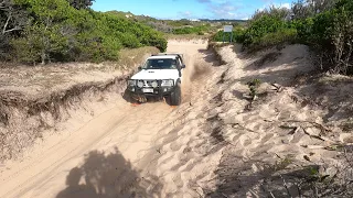 Ngkala Rocks 3 CARS BOGGED! MaxTrax saved us. Fraser Island part 2