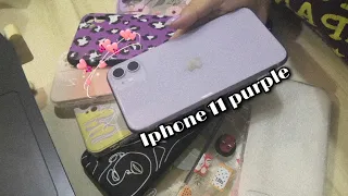 2021 Purple iPhone 11 128gb unboxing + accessories #iPhone11 #PurpleiPhone11 #unboxing