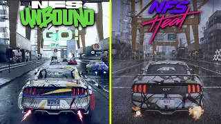 Need For Speed Unbound vs NFS Heat Early Graphics Comparison