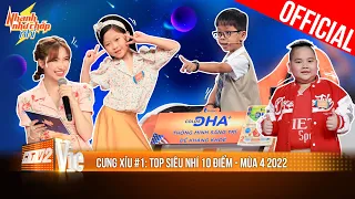 Cưng xỉu #1: Top thần đồng nhí "quét trọn" điểm 10 | NHANH NHƯ CHỚP NHÍ - MÙA 4