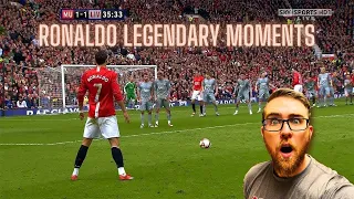 AMERICAN REACTS to LEGENDARY Moments By Cristiano Ronaldo