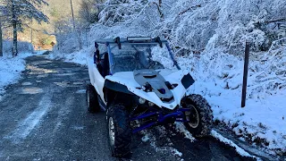 YAMAHA YXZ1000R SS FIRST SNOW OF 2022 | HATFIELD MCCOY TRAILS | SHOP & MACHINE UPDATE