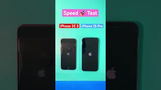 iPhone SE 3 vs iPhone 13 Pro Speed Test #iphonese3 #iphone13pro #shorts #speed #test