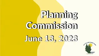 June 13, 2023 Planning Commission Meeting