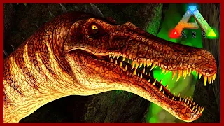 BARYONYX VS THE SWAMP CAVE -  CUSTOM RECIPES -GAS MASK - The Island Map - Ark Survival Evolved Ep 41