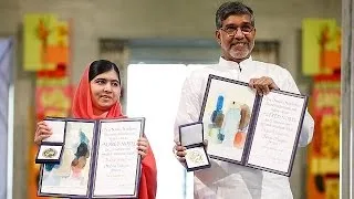 Nobel Peace prizewinners Malala and Satyarthi call for action on children's rights