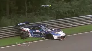 Blancpain GT Series Endurance Cup 2016. 24 Hours of Spa. Kévin Estre Big Crash