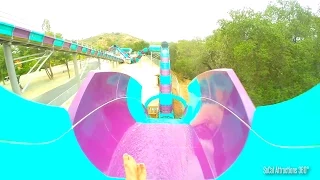 Aqua Rocket Water Coaster (HD POV) - California's First Water Coaster - Raging Waters 2015